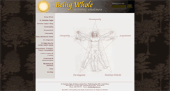 Desktop Screenshot of beingwhole.co.za