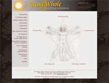 Tablet Screenshot of beingwhole.co.za